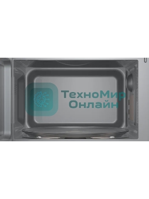 Встраиваемая микроволновая печь Bosch BFL623MS3 нержавеющая сталь, 20 л, 800 Вт, переключатели - поворотный механизм/сенсор