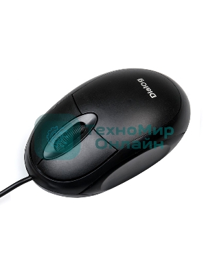 Мышь проводная Dialog Comfort MOC-10U черный, 1200 dpi, USB, кнопки - 3