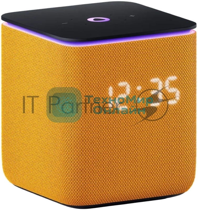 Умная колонка Яндекс Станция Миди, 24Вт, с экраном, 2 динамика, Wi-Fi, BT5.0, Zigbee, Алиса, оранжевый