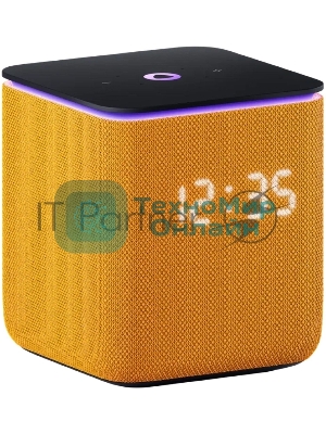 Умная колонка Яндекс Станция Миди, 24Вт, с экраном, 2 динамика, Wi-Fi, BT5.0, Zigbee, Алиса, оранжевый