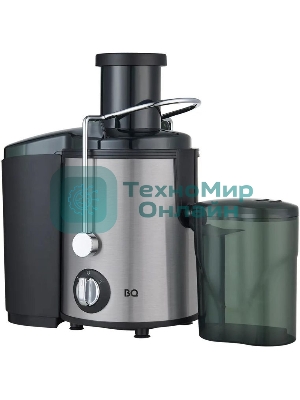 Соковыжималка BQ J1000 серый/черный, центробежная, 900 Вт, 800 мл, механическое