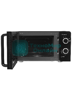 Микроволновая печь Renova MMS-20B1 черный, 20 л, 700 Вт, переключатели - поворотный механизм