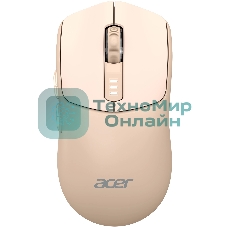 Мышь беспроводная Acer OMR312 розовый, 3200 dpi, радиоканал, Bluetooth, USB, кнопки - 5