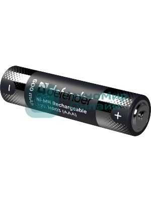Аккумуляторная батарея Defender HR03-2BL 600 mAh ААА, Ni-MH, блистер, 2 шт.