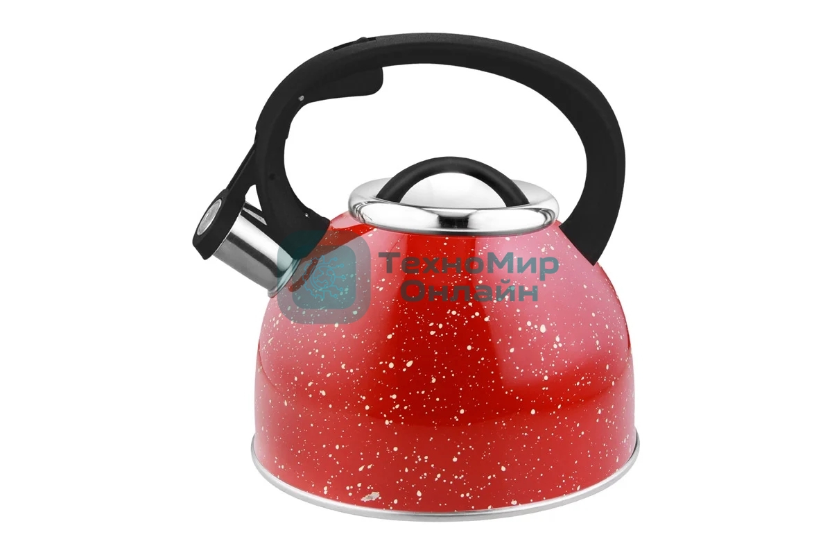 Чайник для плиты из нерж стали со свистком MALLONY 