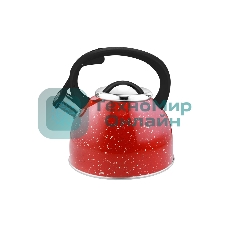 Чайник для плиты из нерж стали со свистком MALLONY 