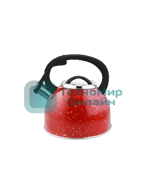 Чайник для плиты из нерж стали со свистком MALLONY 