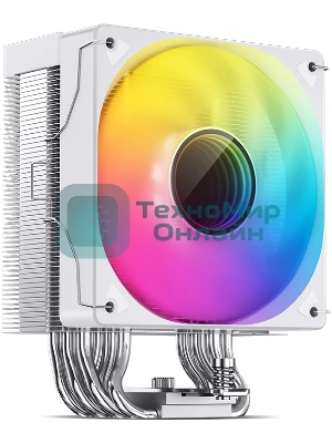 Кулер для процессора JONSBO CR-1000 V2 PRO ARGB (230W, 4-pin PWM, 157мм, Al/Cu, 6x6мм, ARGB, 1x120мм, 59.48CFM, 32.0dBA, 1500RPM, S: 1700/1200/115X, AM4/AM5 белый)