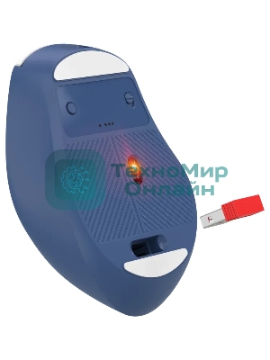 Мышь беспроводная Defender Belsa MB-249 белый/синий, 3200 dpi, радиоканал, Bluetooth, USB, кнопки - 6