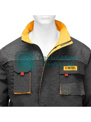 Куртка профессиональная рабочая Denzel 65% полиэстер 35% хлопок, L