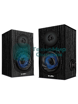 Акустическая система 2.0 SVEN SPS-576 черные (2x4W, Bluetooth, дерево)