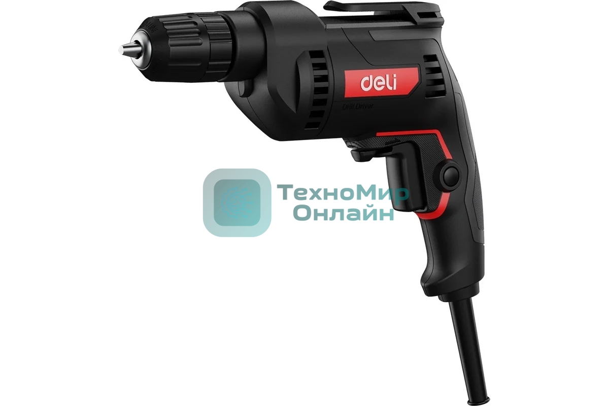 Дрель Deli DE-DZ10-1E, 500 Вт, сетевая, безударная