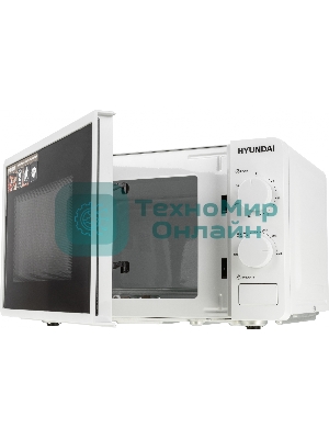 Микроволновая печь Hyundai HYM-M2003 белый, 20 л, 700 Вт, переключатели - поворотный механизм
