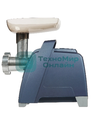 Мясорубка электрическая Аксион М62.01 синий, 2000 Вт, 4.0 кг/мин, реверс, защита от перегрузки, насадки - 4