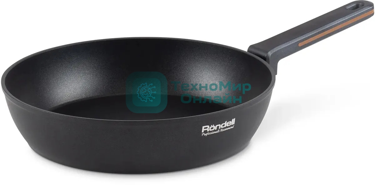 Сковорода Rondell Marvel RDA-1908 круглая 24см покрытие: Xylan Plus ручка несъемная (без крышки) серый