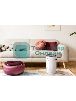 Очиститель воздуха FUNAI YAKATA HAP-Y300S01W белый/серый, 40 м², HEPA-фильтр, угольный фильтр, ионизация