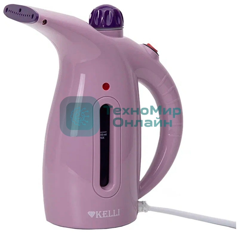Отпариватель Kelli КL-317 лавандовый, 1700 Вт, 20 г/мин, 350 мл