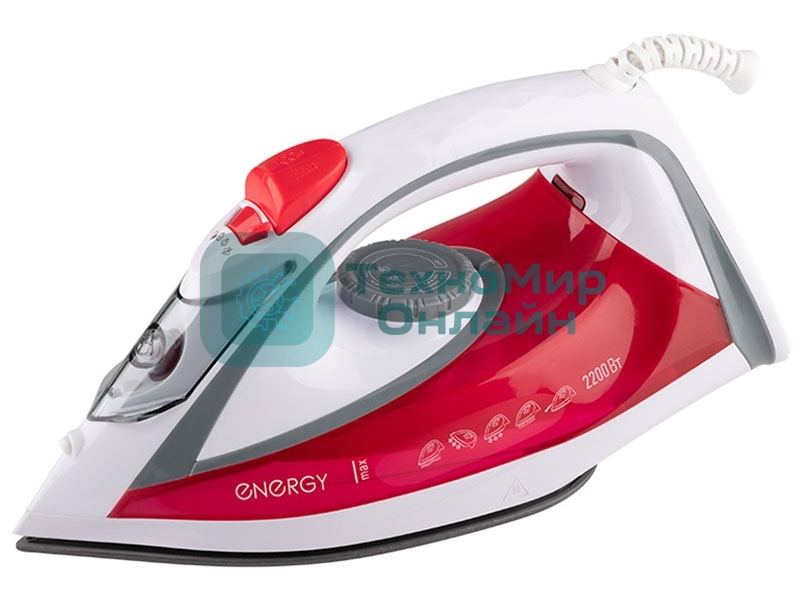 Утюг Energy EN-353 оранжевый, 2200 Вт, 12 г/мин, 340 мл