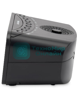 Радиобудильник Hyundai H-RCL221 черный LCD подсв:белый часы:цифровые FM