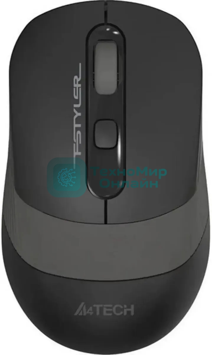 Мышь проводная A4Tech Fstyler FM10S черный/серый, 1600 dpi, USB, кнопки - 4
