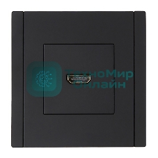 Розетка HDMI IEK FORTE&PIANO FP140 черный