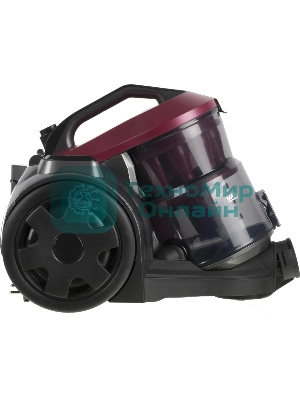 Пылесос BBK BV 1502 черный/темная вишня, 300/1600 Вт, уборка сухая, пылесборник контейнер 2 л