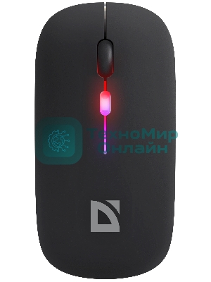 Мышь беспроводная Defender Coda MB-261 черный, 1600 dpi, радиоканал, Bluetooth, USB, кнопки - 4
