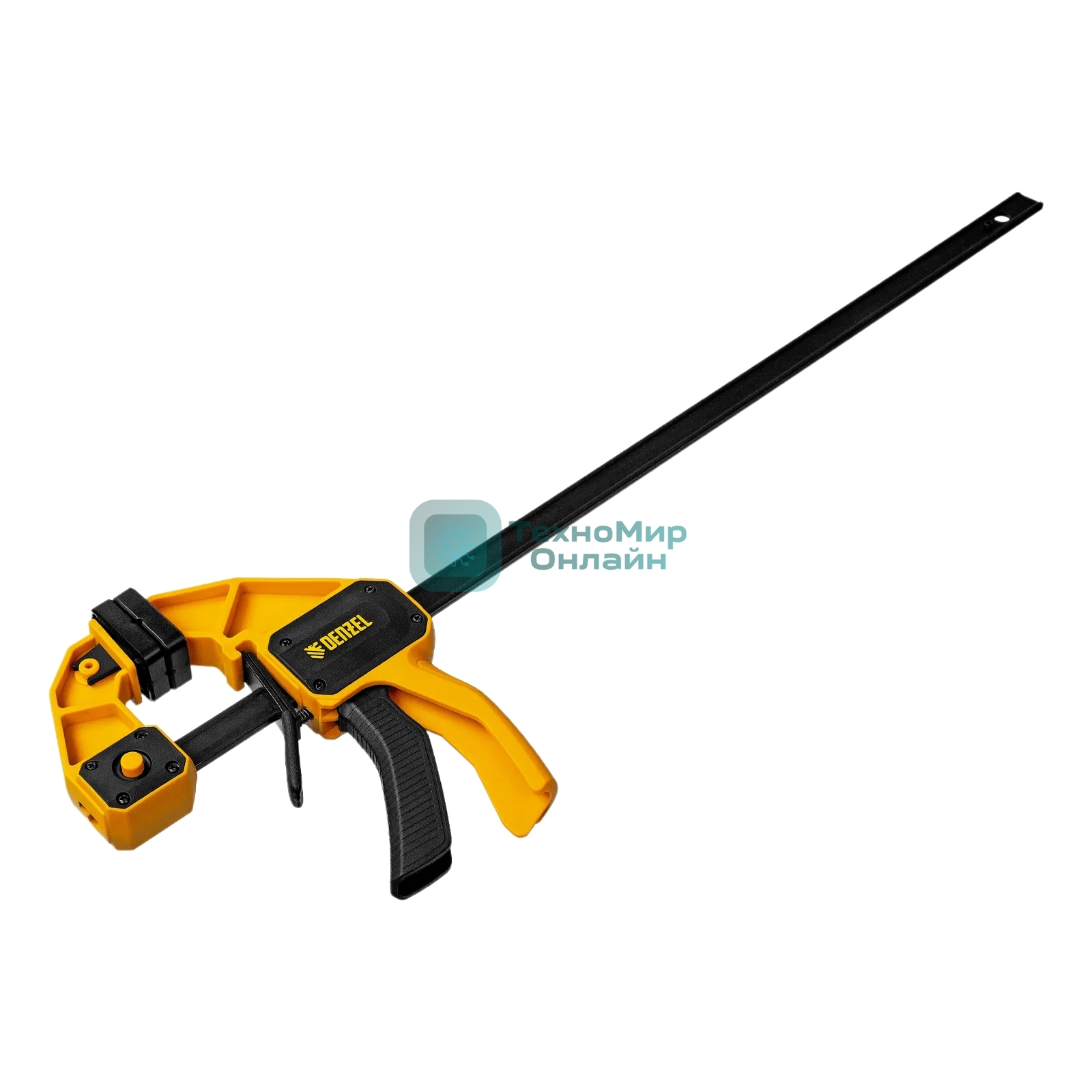 Струбцина Denzel F-образная, быстрозажимная, 450 х 80 мм, усиленный нейлоновый корпус