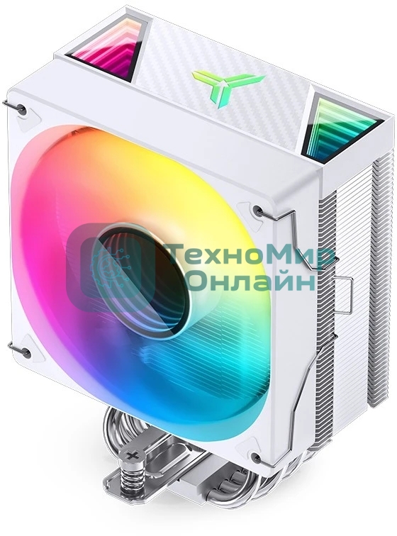 Кулер для процессора JONSBO CR-1000 V2 PRO ARGB (230W, 4-pin PWM, 157мм, Al/Cu, 6x6мм, ARGB, 1x120мм, 59.48CFM, 32.0dBA, 1500RPM, S: 1700/1200/115X, AM4/AM5 белый)