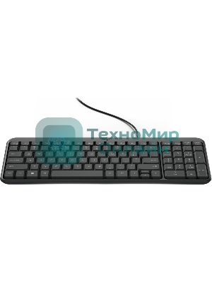 Клавиатура Logitech K106 проводная, USB Type-A, чёрный
