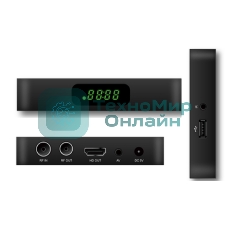 Приставка для цифрового ТВ Cadena CDT-2388S черный, DVB-T2, DVB-T, HDMI, USB 2.0