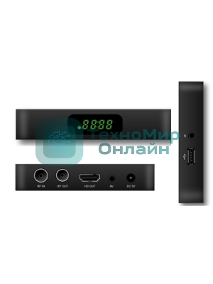 Приставка для цифрового ТВ Cadena CDT-2388S черный, DVB-T2, DVB-T, HDMI, USB 2.0