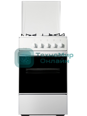 Плита газовая Лада Nova RG 24044 W белый, конфорок 4 газовых, духовка 50 л, 50 см x 85 см x 60 см