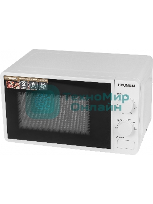 Микроволновая печь Hyundai HYM-M2003 белый, 20 л, 700 Вт, переключатели - поворотный механизм