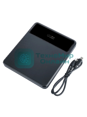Портативный аккумулятор Perfeo Powerbank LAPTOP 105W 20000 mAh/LED дисплей/PD + QC 3.0/2 Type-C/2USB/Выход: 5A,max105W черный (PF_E1472)