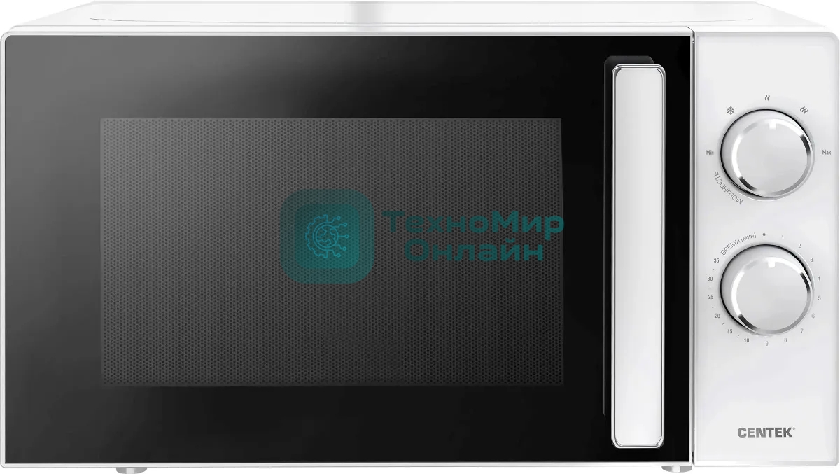 Микроволновая печь Centek CT-1560 белый, 20 л, 700 Вт, переключатели - поворотный механизм