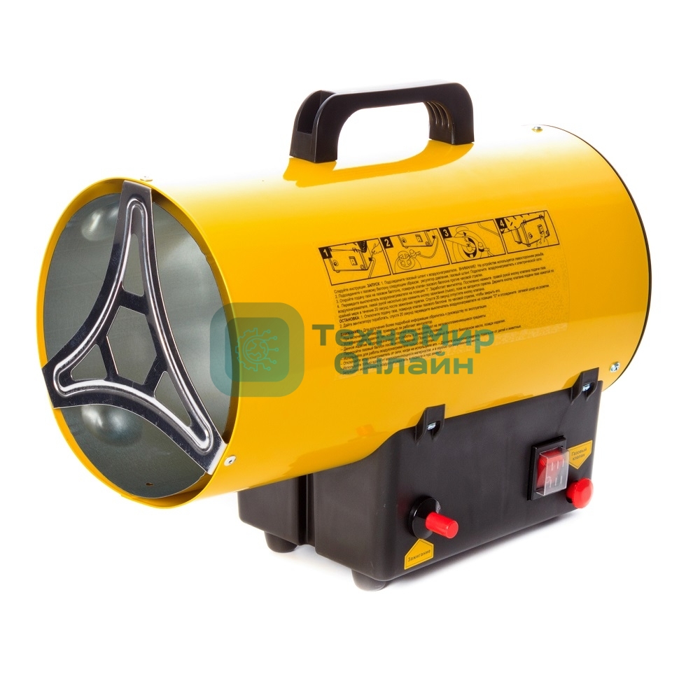 Тепловая пушка газовая RedVerg RD-GH12 1200Вт желтый/черный