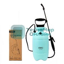 Опрыскиватель садовый помповый Deli DL581103B 3л, регулируемый разбрызгиватель, ремень для переноски