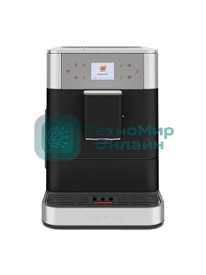 Автоматическая эспрессо-машина KitchenAid 5KES8556EBK, 2.2 л, одновременное приготовление двух чашек, 5 уровней крепости кофе, автоматическая очистка, автоматическая декальцинация, цветной дисплей, сенсорное управление, 15 рецептов, автоматическое вспенивание молока, цвет черный
