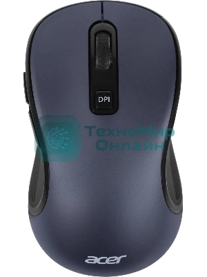 Мышь беспроводная Acer OMR306 черный/серый, 1600 dpi, радиоканал, USB, кнопки - 6