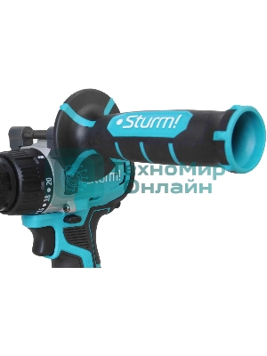 Дрель-шуруповерт Sturm CD2080, 18 В, 3 Ач, 80 Нм, бесщеточный