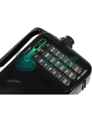 Радиоприемник портативный Сигнал РП-233BT черный USB microSD