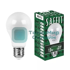 Лампа светодиодная SAFFIT SBA6012 (55008) 12Вт Е27 белый