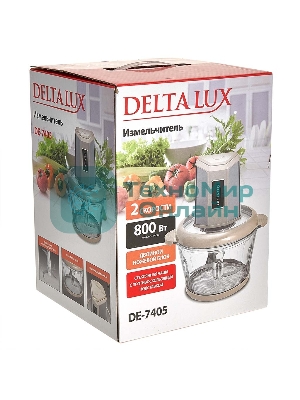 Измельчитель DELTA LUX DE-7405, бежевый