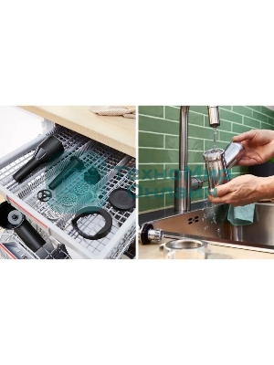 Мясорубка электрическая Bosch MFWS650B черный, 2100 Вт, 3.5 кг/мин, реверс, защита от перегрузки, насадки - 5