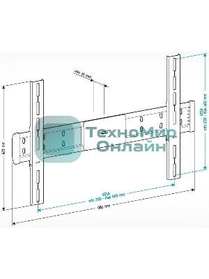 Кронштейн для телевизора Holder LCD-F6608 черный 42
