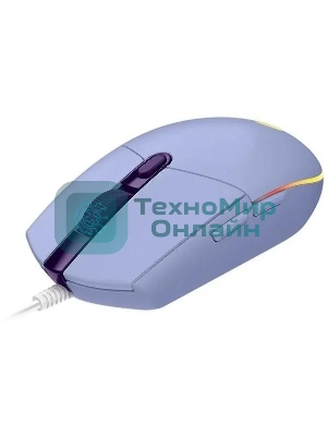 Мышь проводная Logitech G102 LIGHTSYNC фиолетовый, 8000 dpi, USB, кнопки - 6