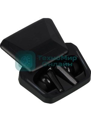 Наушники TWS A4Tech Bloody M70 черный/синий, внутриканальные, Bluetooth, до 24 ч