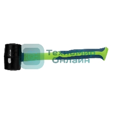 Киянка резиновая Сибртех 450 г, черная резина, фибергласовая рукоятка