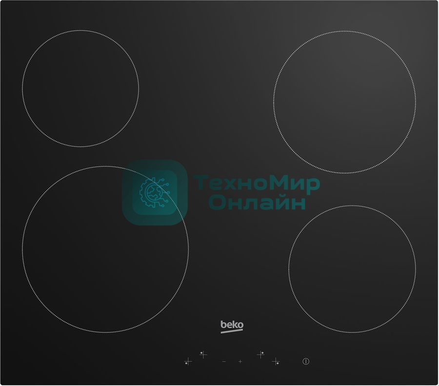 Встраиваемая электрическая варочная поверхность Beko HIC 64401, черный